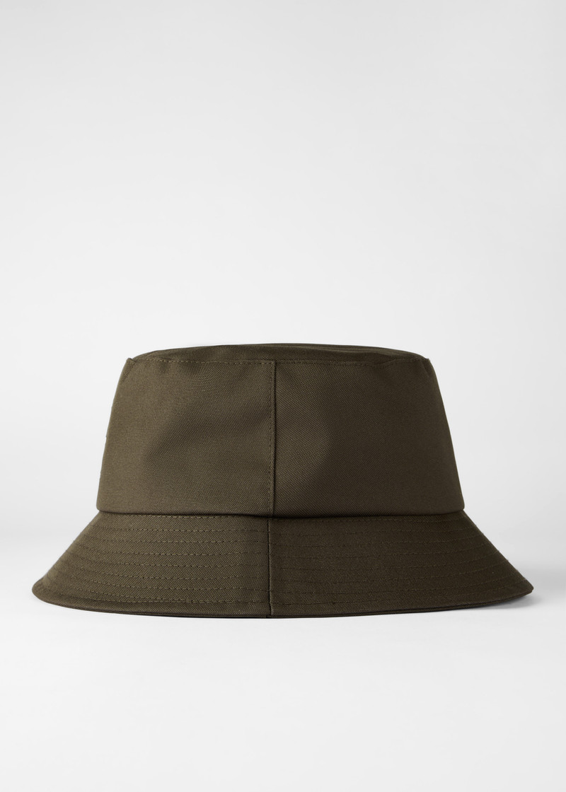 Paul Smith Khaki Cordura® Laser 'Signature Stripe' Bucket Hat outlook