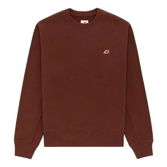 New Balance MADE in USA Core Crewneck Sweatshirt 'Rich Oak' MT21541-ROK - 1