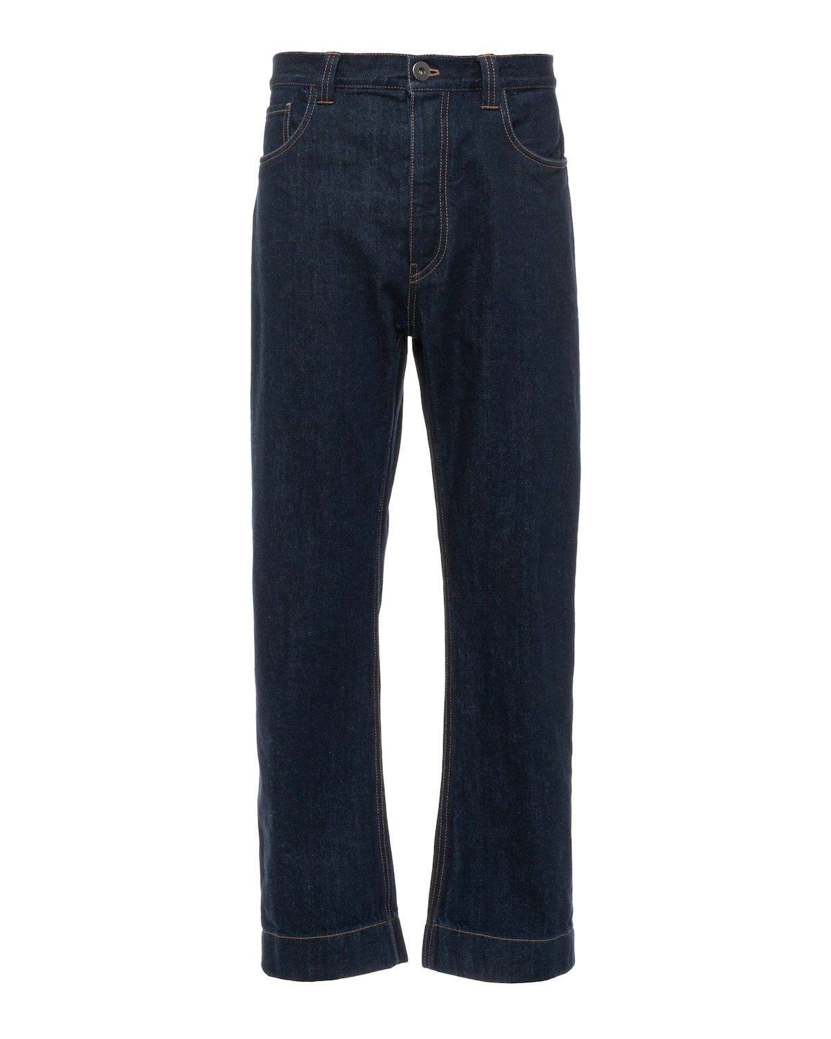 Indigo denim five-pocket jeans - 1