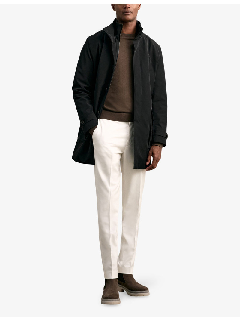 REISS Player Hybrid Removable Funnel-Neck Woven Overcoat outlook