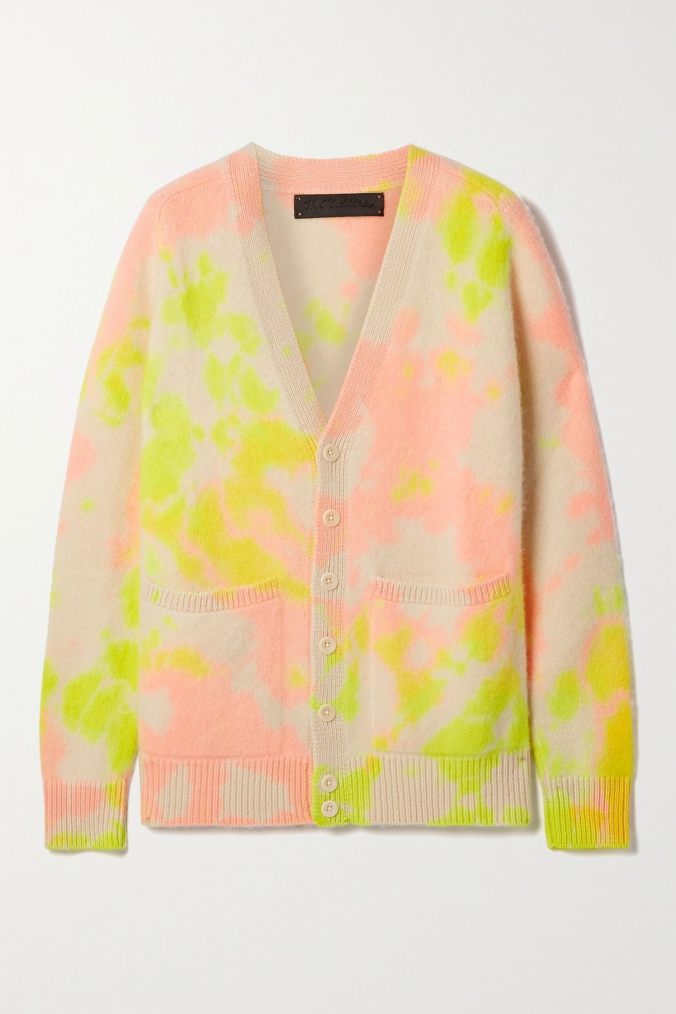 Tie-dyed cashmere cardigan - 1