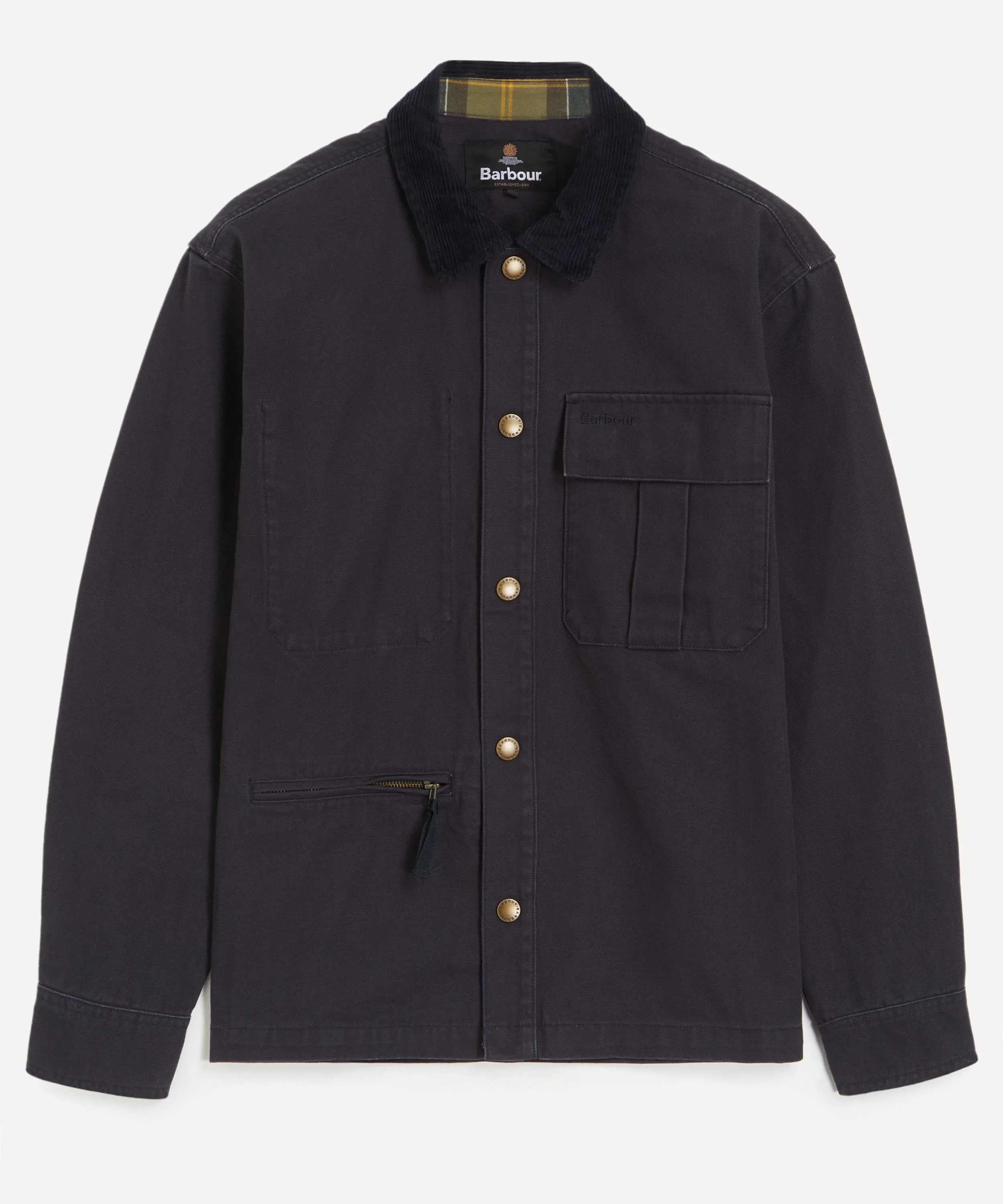 Ursula Oversized Overshirt in Dark Navy - 1