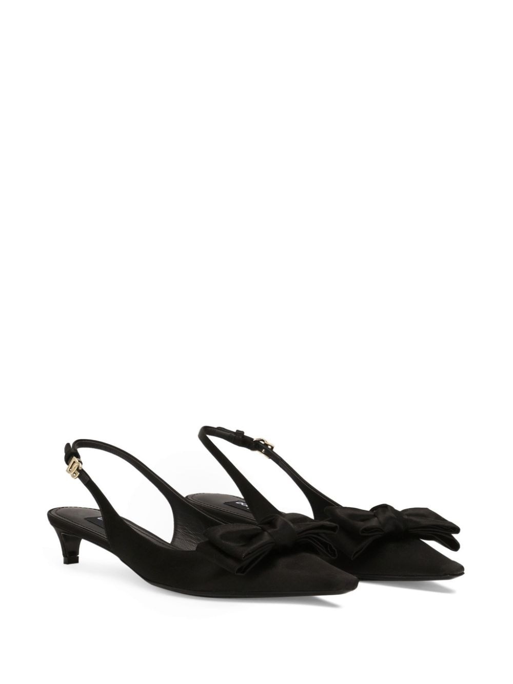 30mm Bow detailing slingback pumps - 2