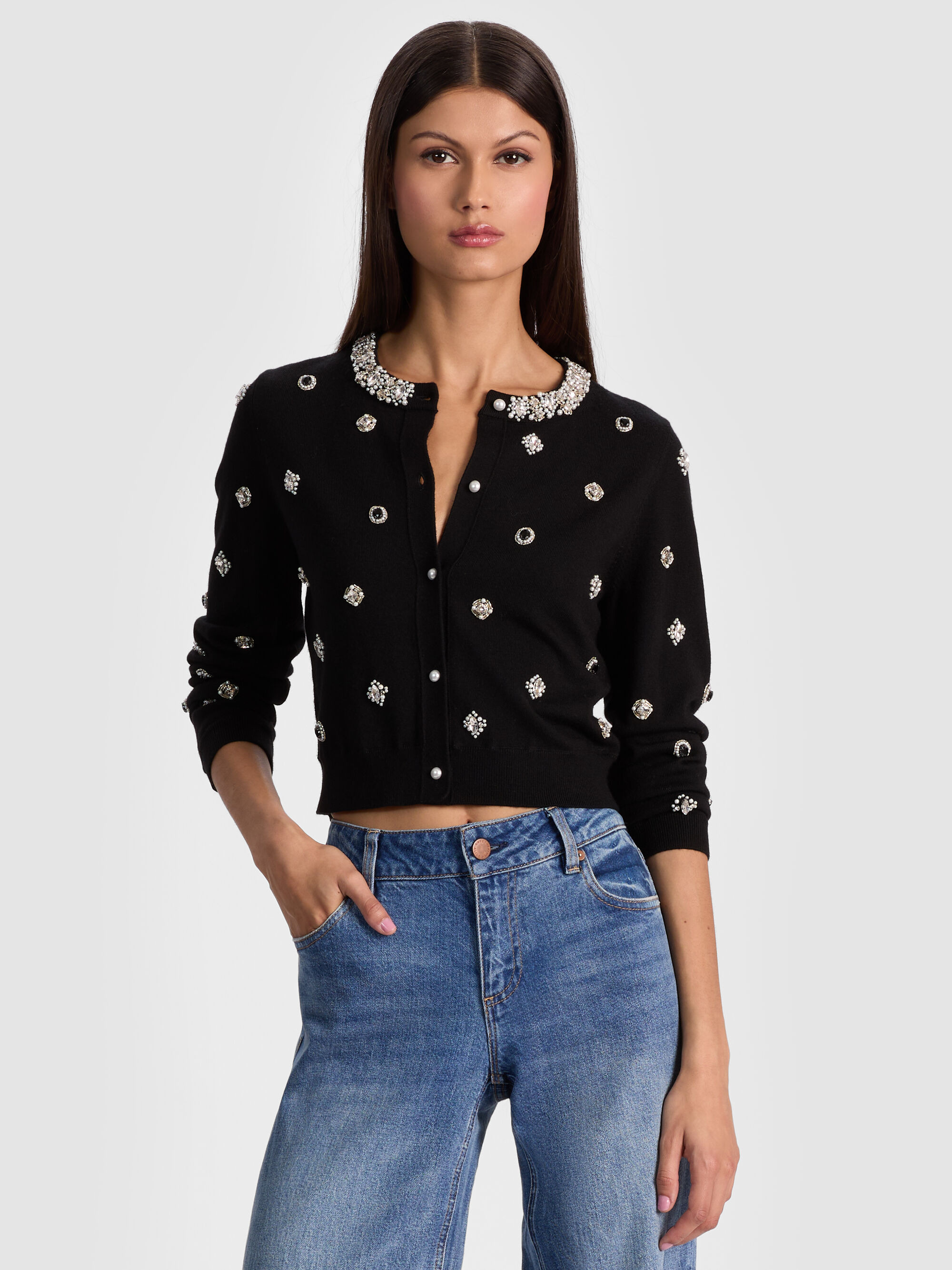 DOLLIE EMBELLISHED CARDIGAN - 2