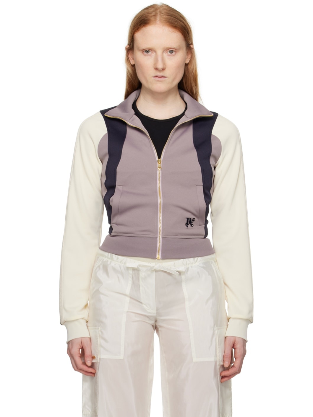 Purple Colorblock Track Jacket - 1