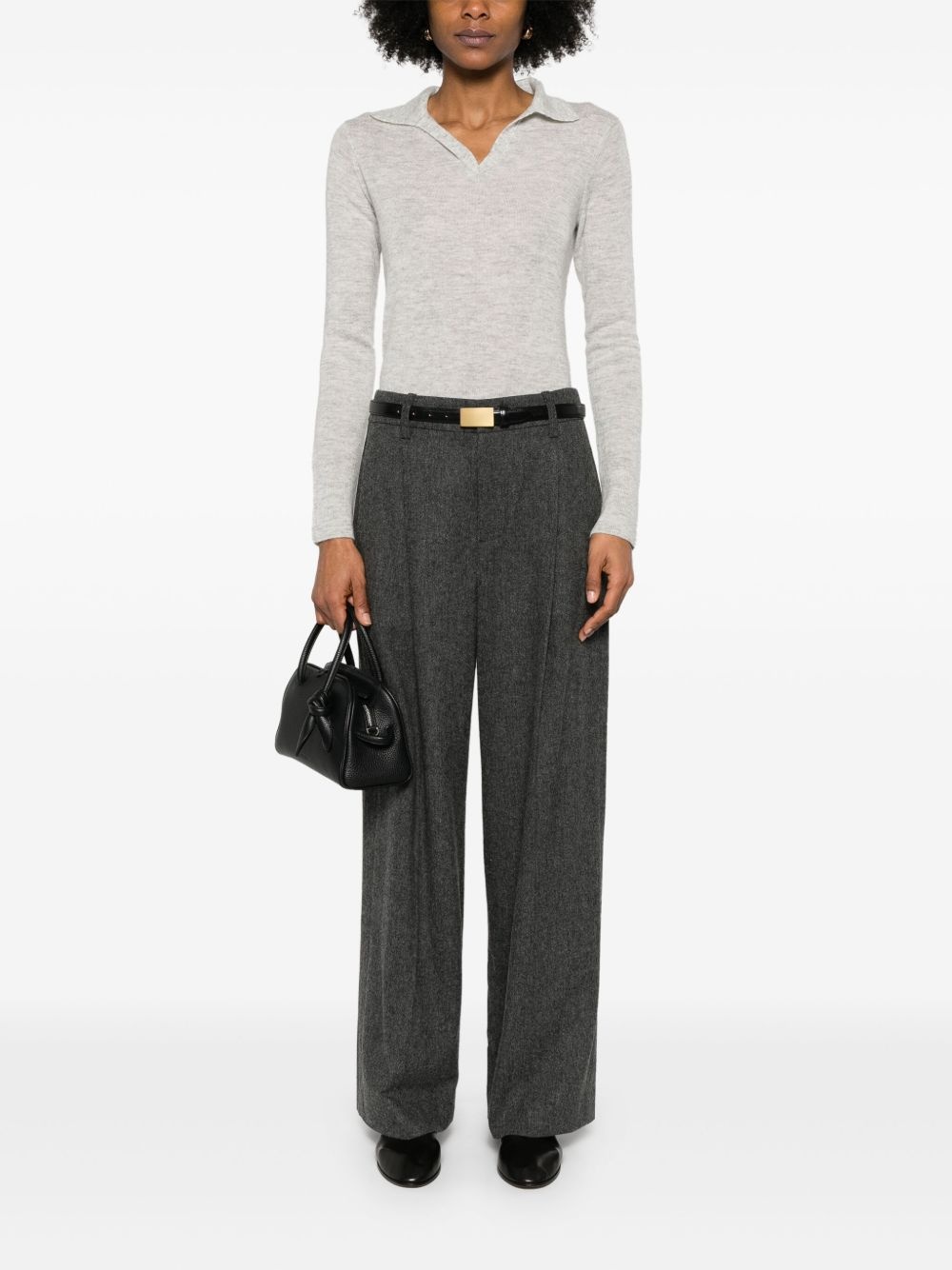 herringbone trousers - 2