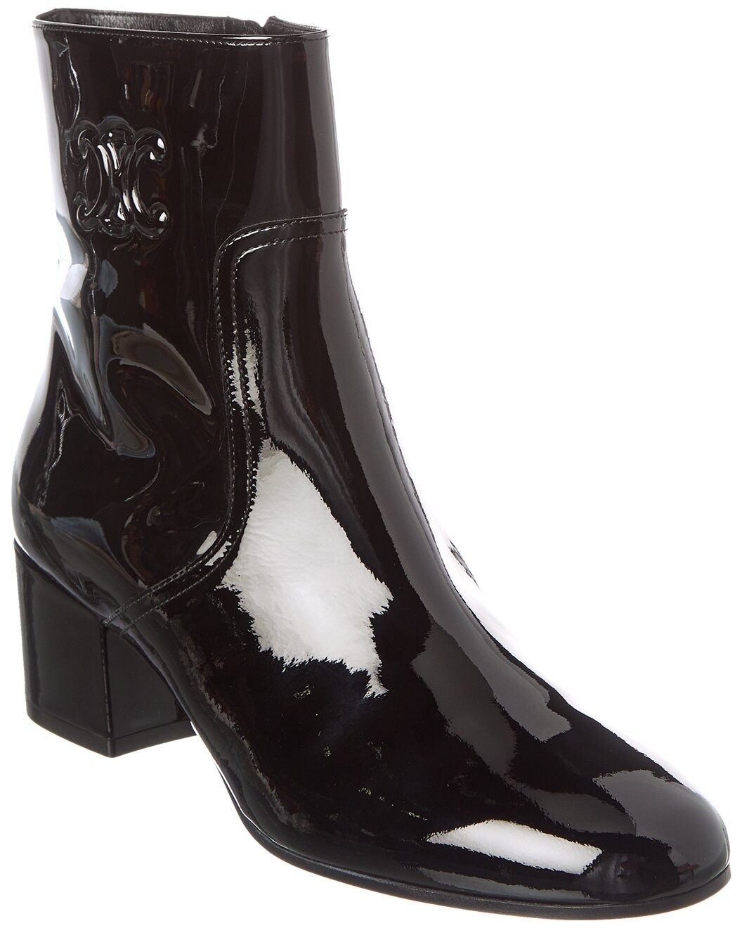 CELINE Triomphe Zipped Patent Boot - 1