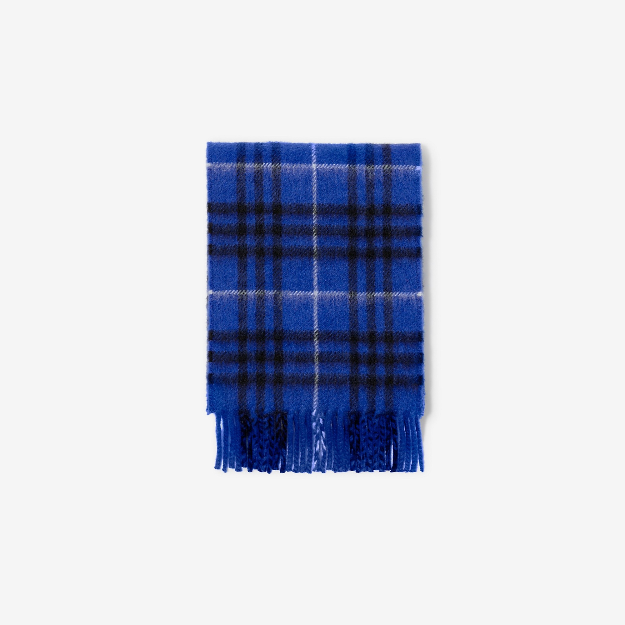 Narrow Check Cashmere Scarf - 6