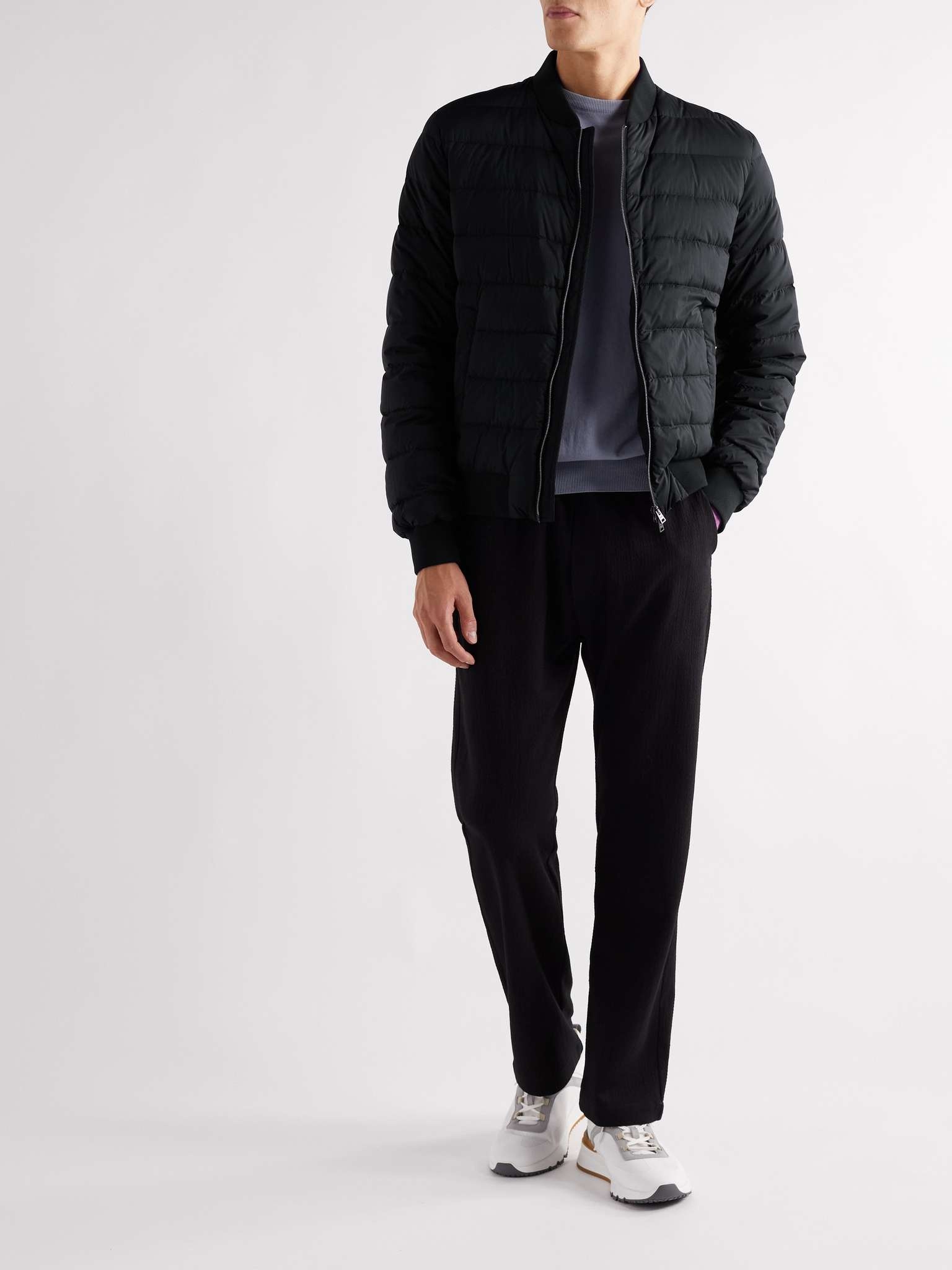 L'Aviatore Quilted Shell Down Bomber Jacket - 2
