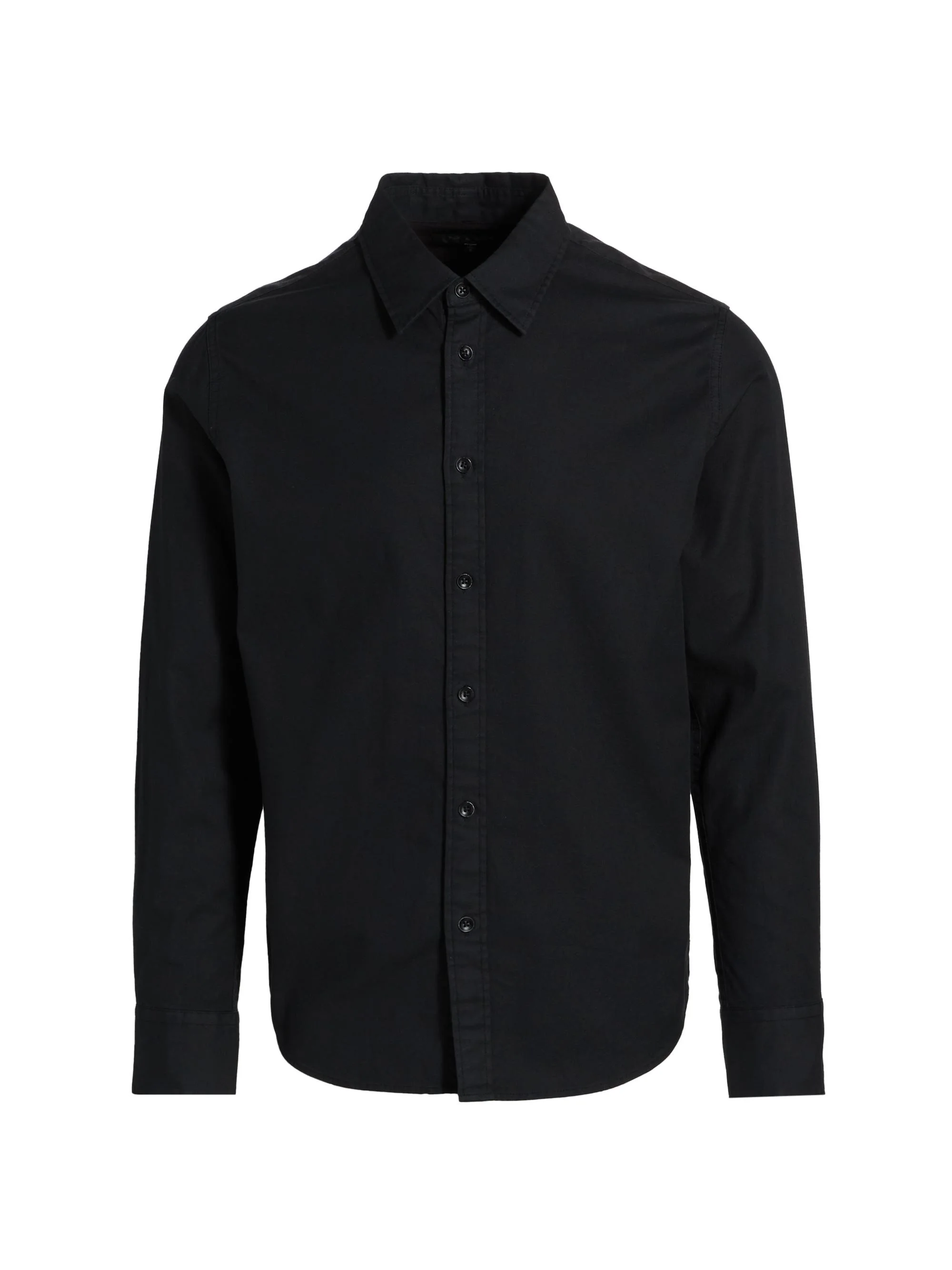 Men's Tomlin Cotton Button-Front Shirt - Black - 1