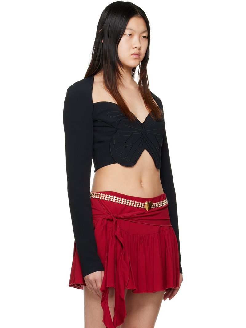 Black Embroidered Blouse 2