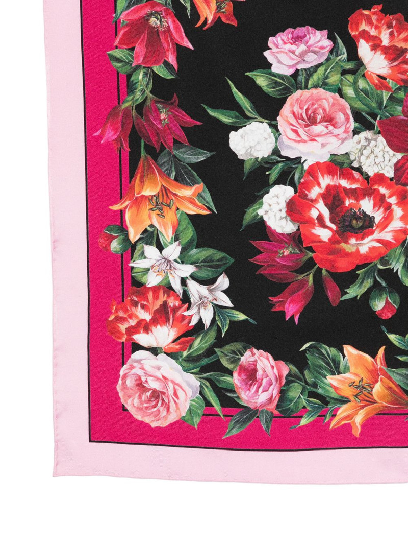 Dolce & Gabbana floral print square scarf outlook