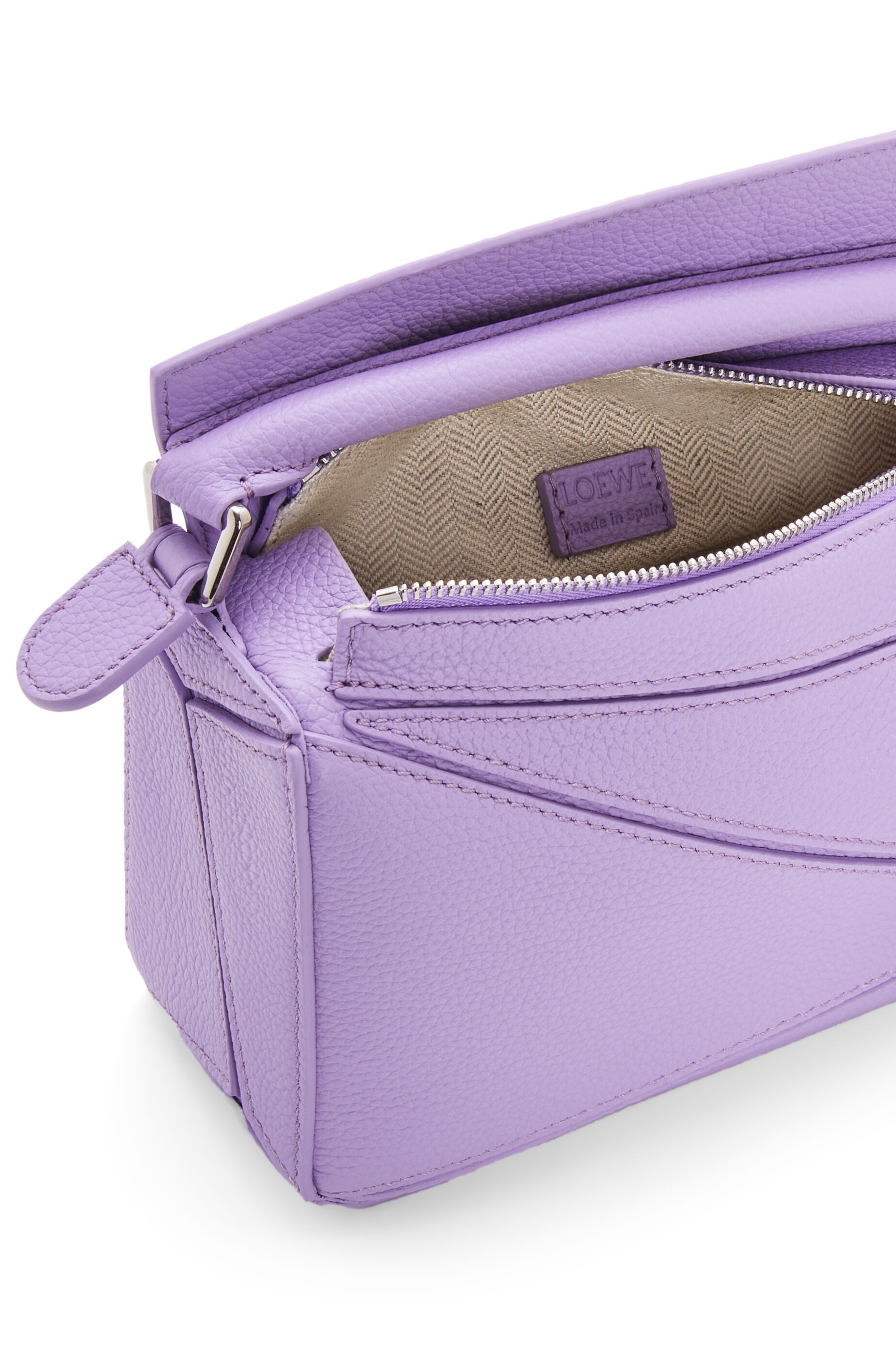 Mini Puzzle bag in soft grained calfskin - 7