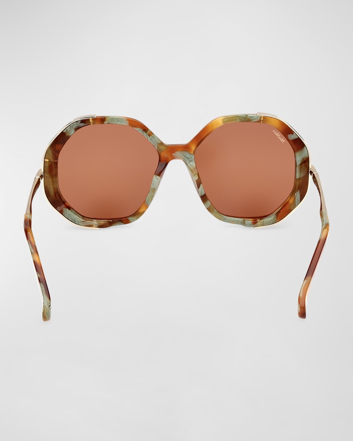 Liz Mixed-Media Round Sunglasses - 5