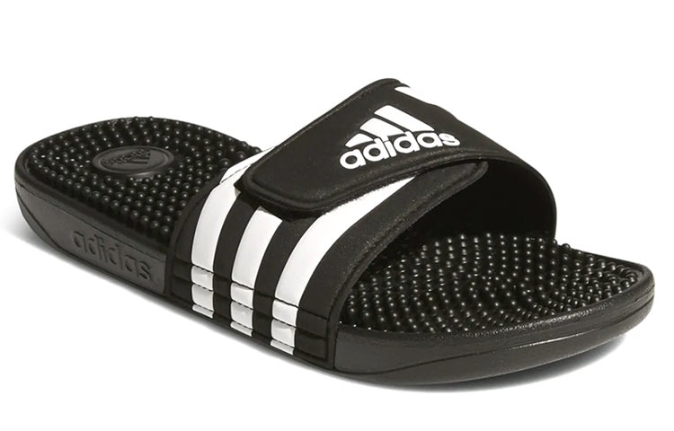 (WMNS) adidas Adissage Slides 'Black White' G28841 - 3