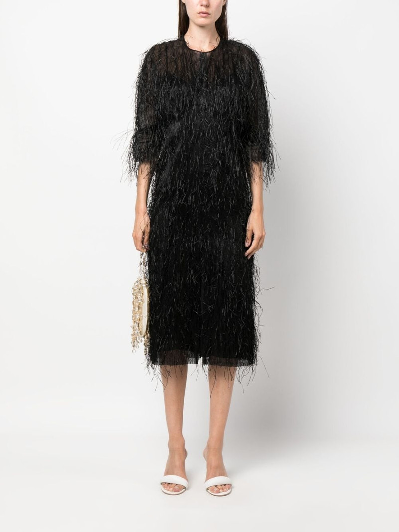 Lanvin fringed midi dress outlook