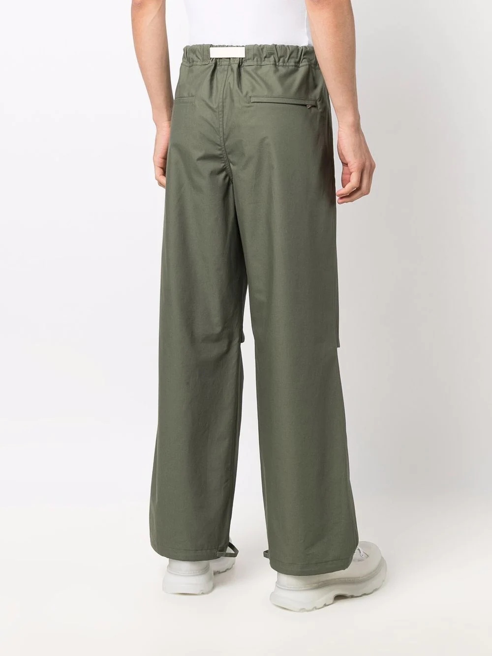 relaxed straight-leg trousers - 4