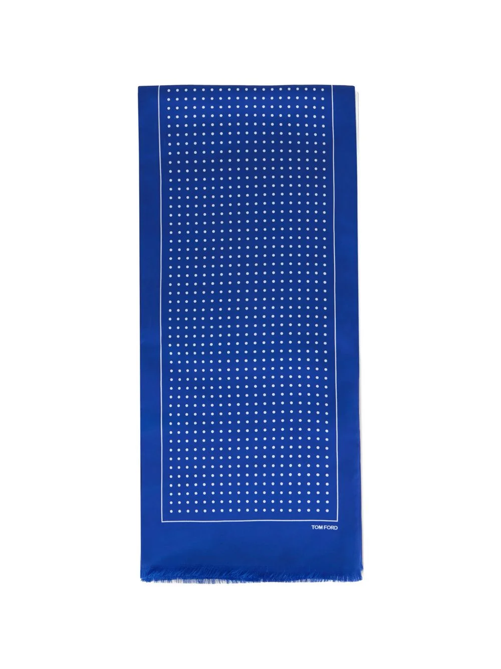 dotted fringed scarf - 1