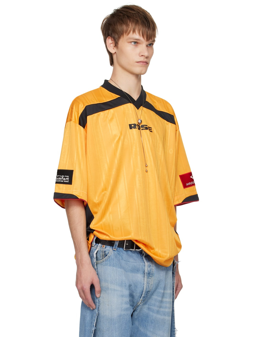 Yellow Printed Rugby T-shirt - 2