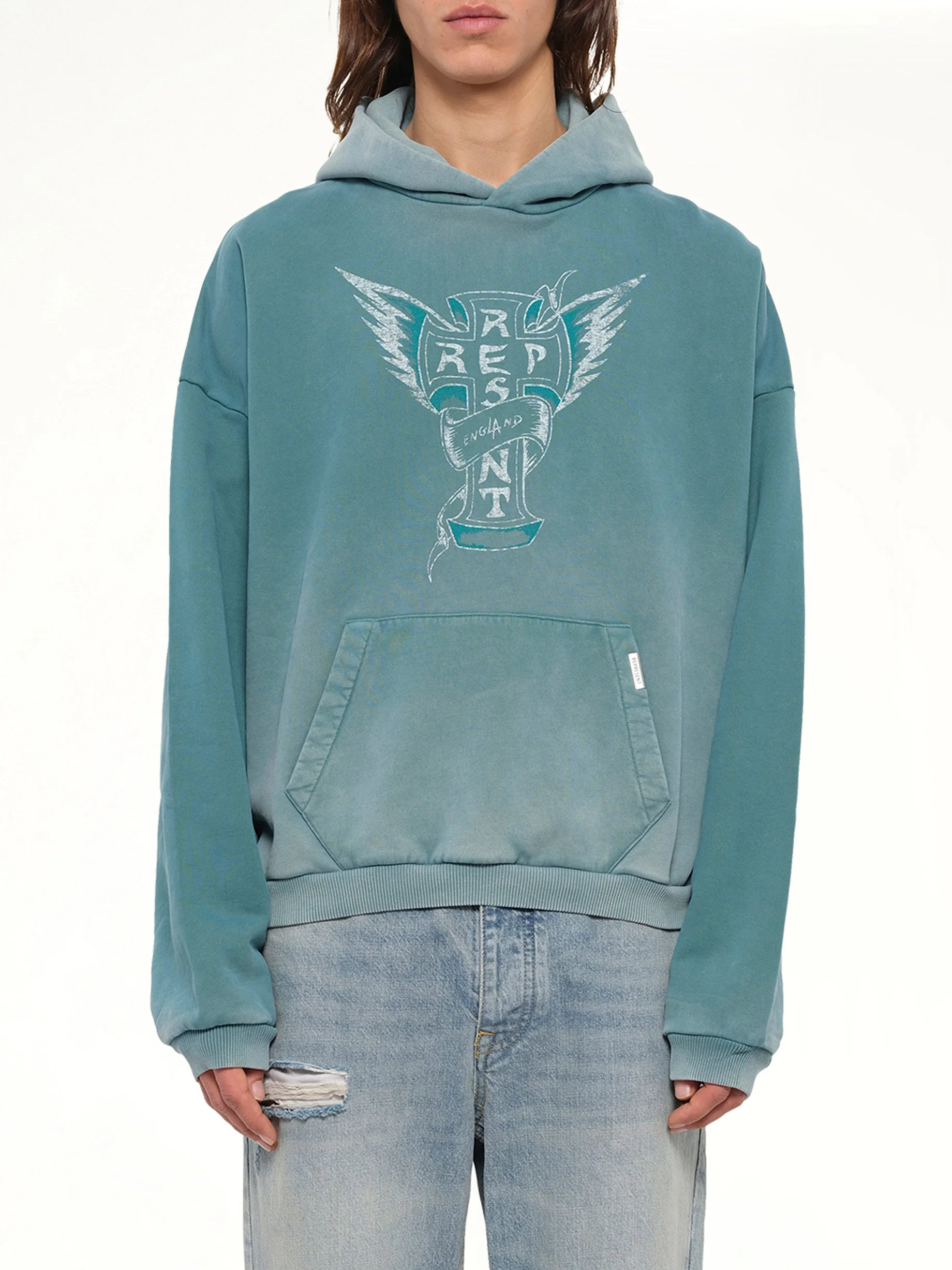 Westside Hoodie in Smoked Teal - 1