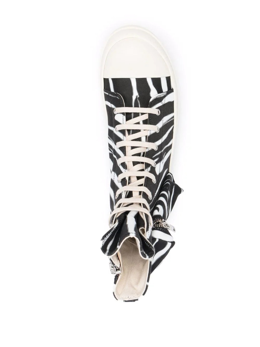 Cargo zebra-print sneakers - 4