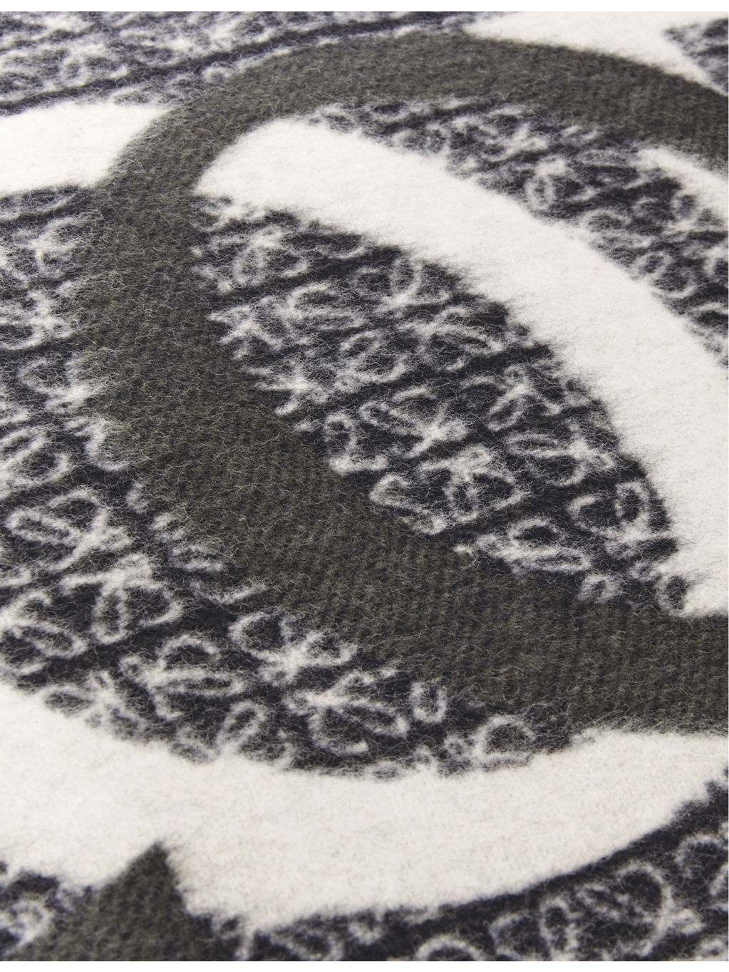 Logo-intarsia wool and cashmere-blend scarf - 3