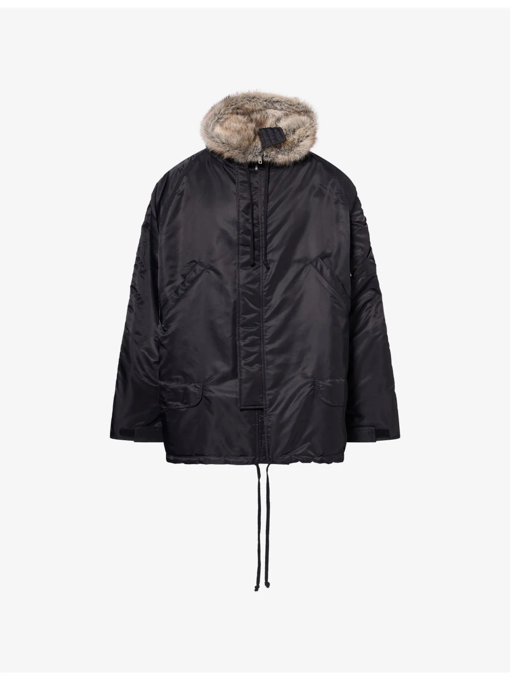 N3B Faux-Fur Trim Shell Coat - 1