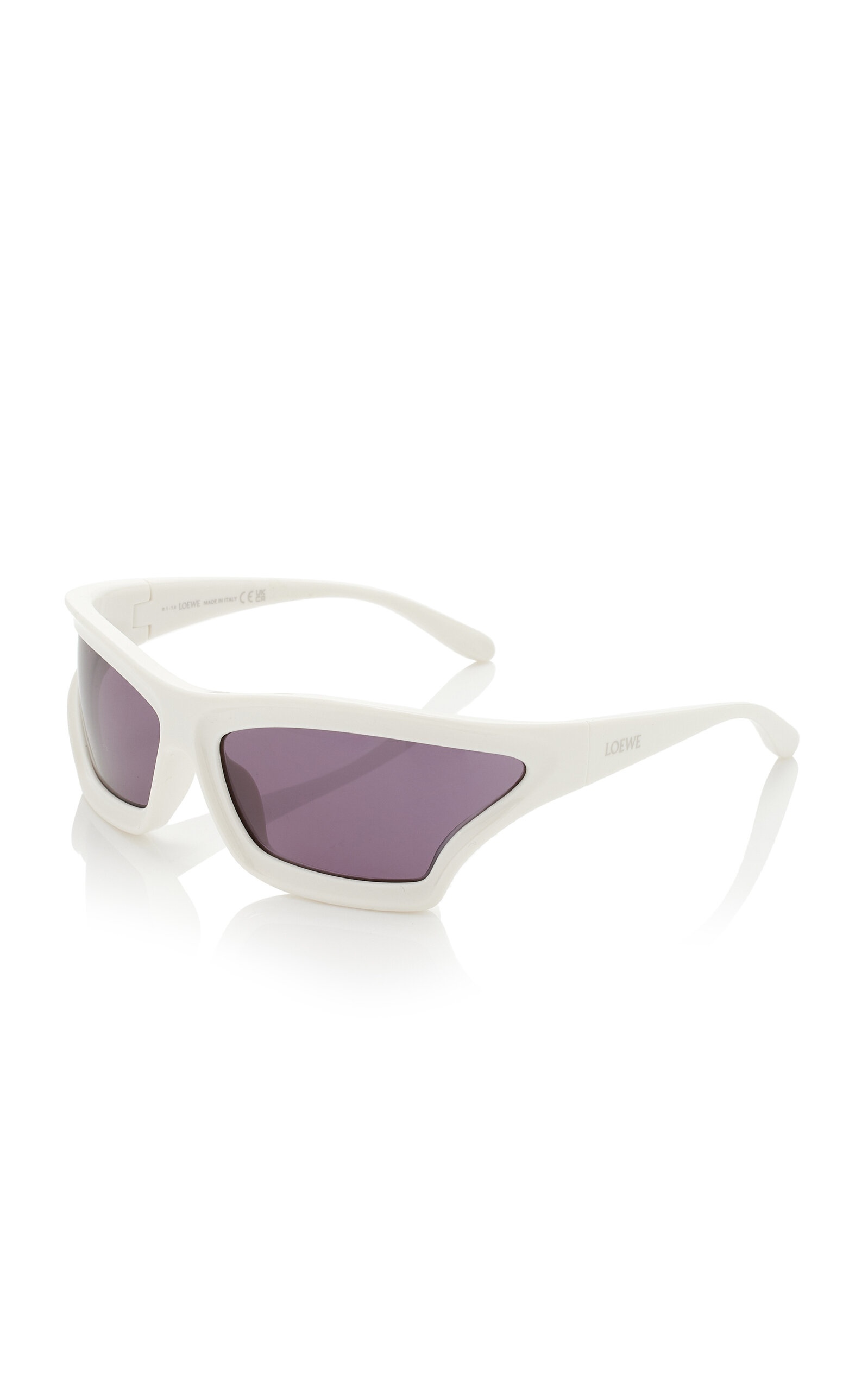 Paula's Ibiza Wrap-Frame Acetate Sunglasses white - 2