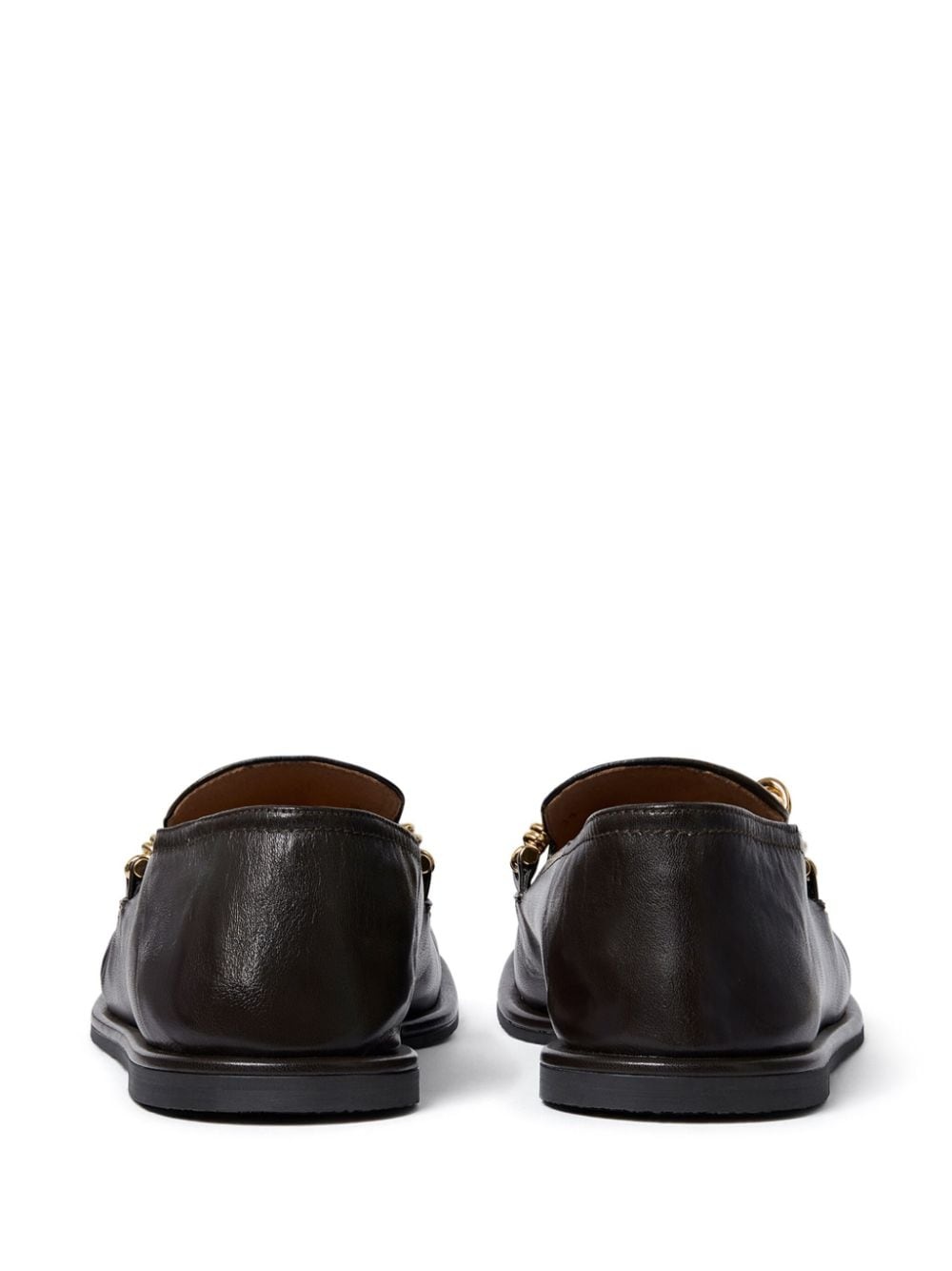 chain-embellished loafers - 3