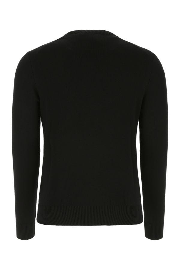 Black wool sweatshirt - 2