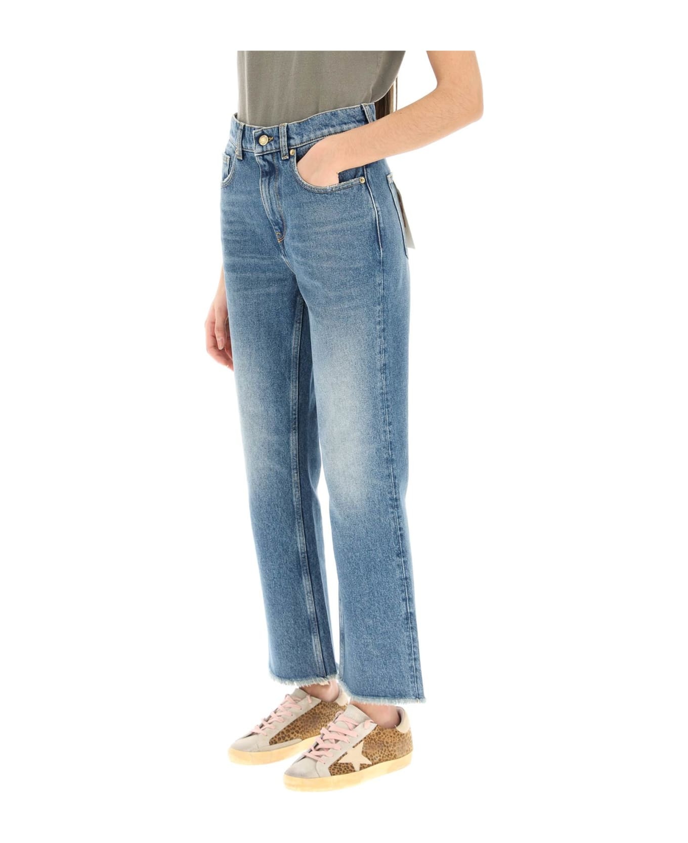 'deryn' Cropped Flared Jeans - 4