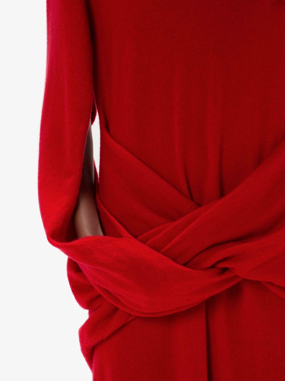 FRONT DRAPE DRESS - 5