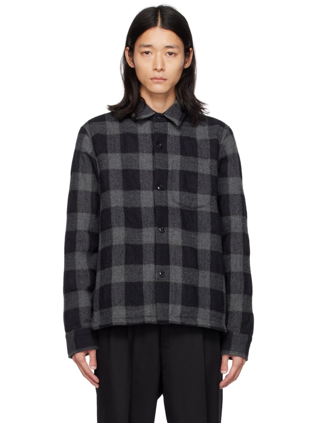 Black & Gray Insulated Shirt - 1