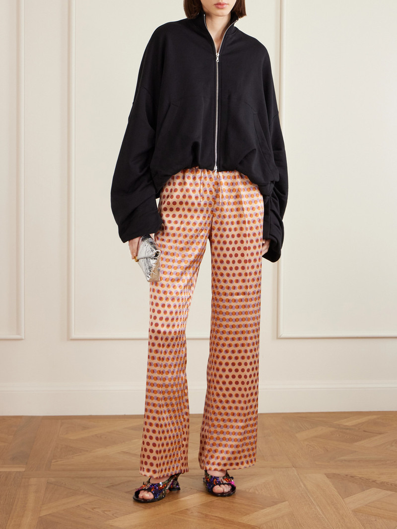 Dries Van Noten Printed Silk-satin Wide-leg Pants outlook