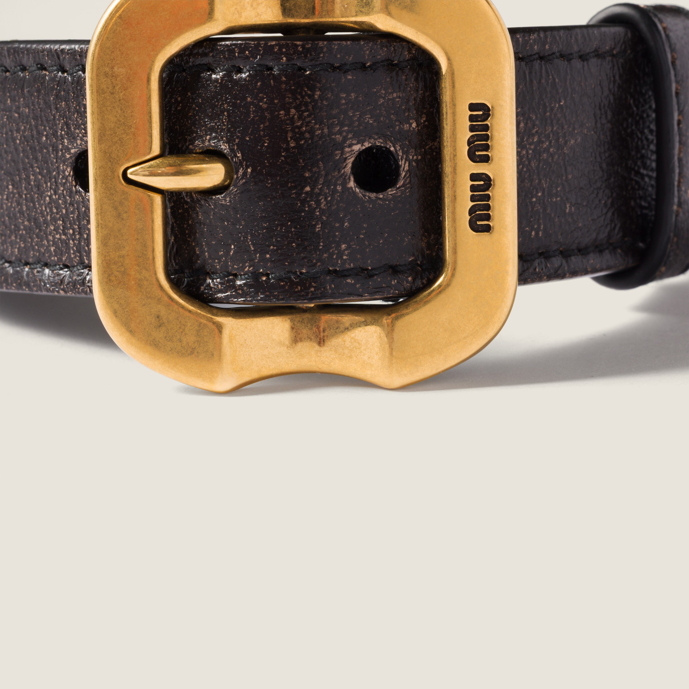 Nappa leather bracelet with buckle - 3