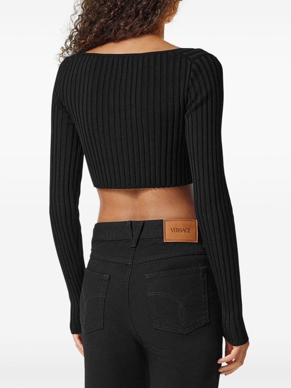 ribbed-knit cardigan - 4