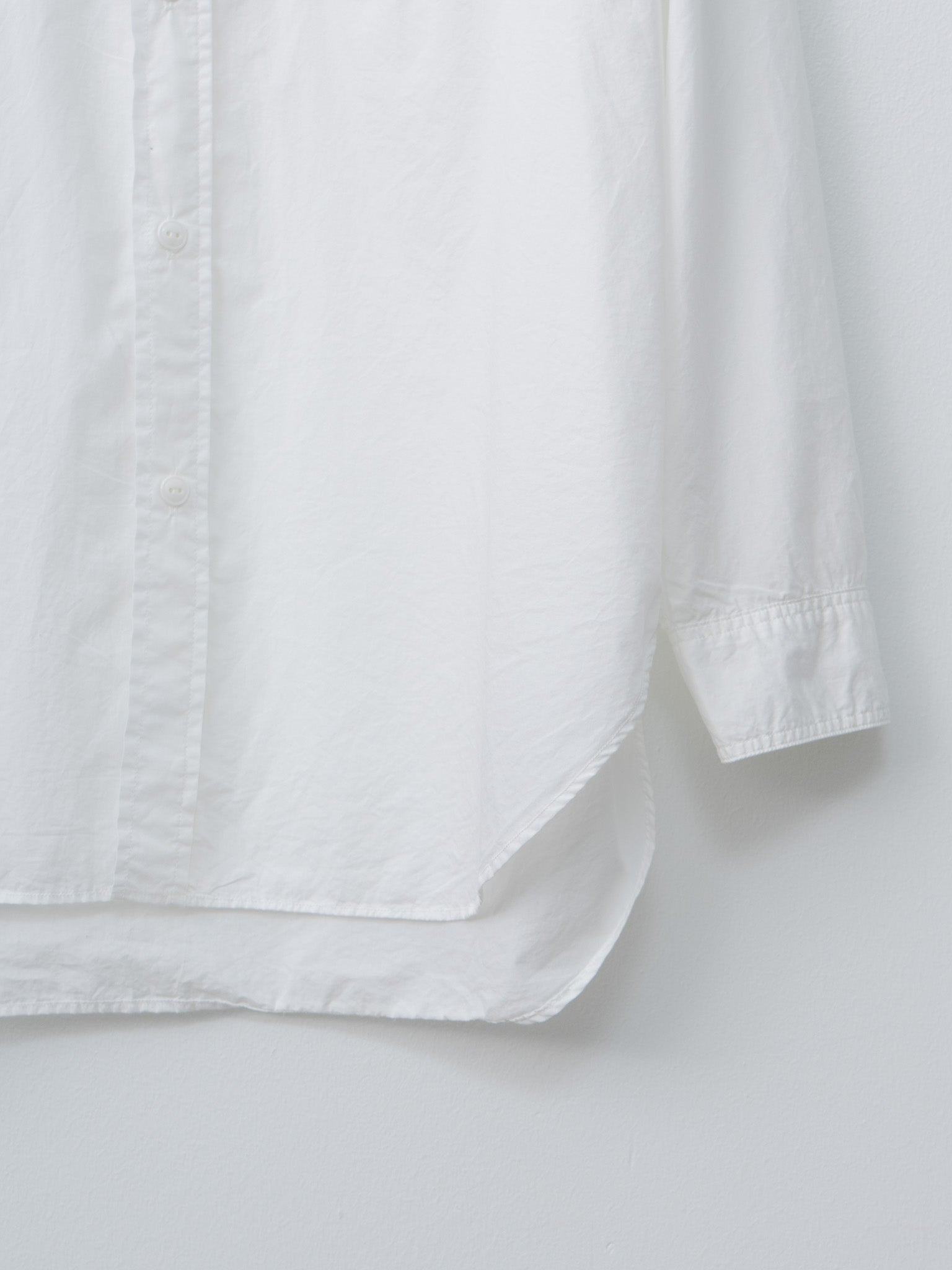 U.S.N Cotton Poplin Shirt - White - 7