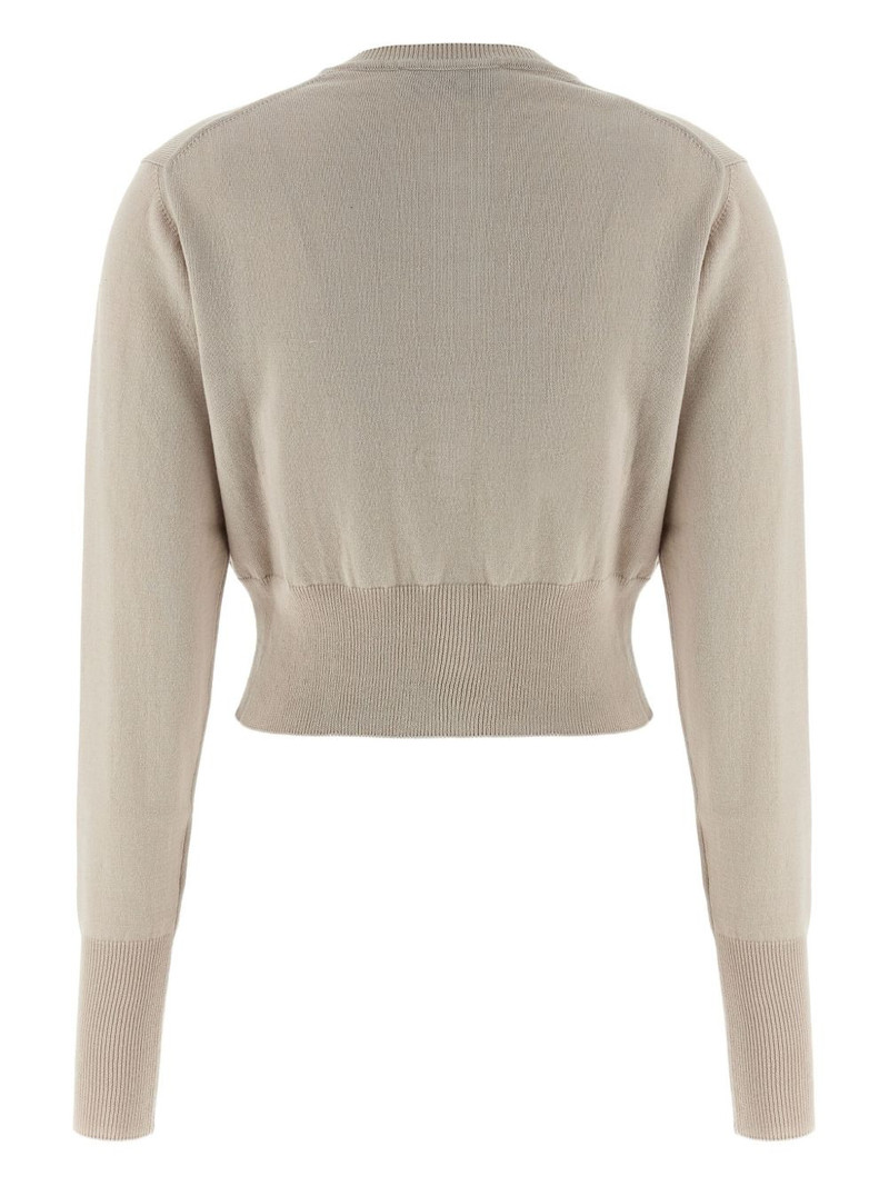 Vivienne Westwood embroidered-logo crop-length cardigan outlook