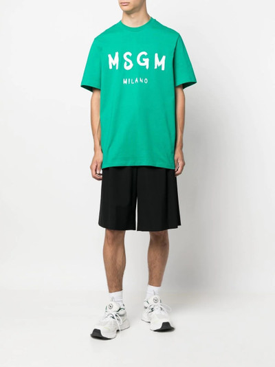 MSGM logo print T-shirt outlook