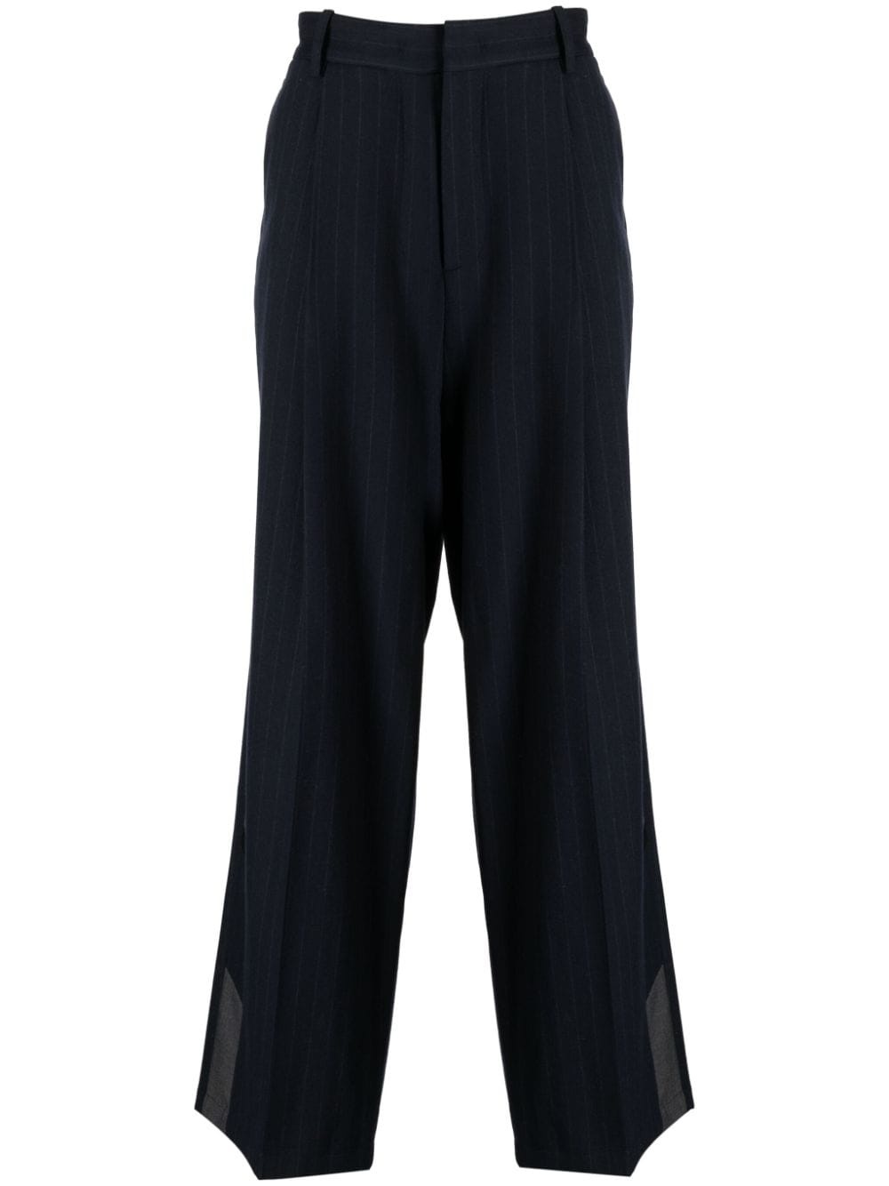 pinstripe-print tailored trousers - 1