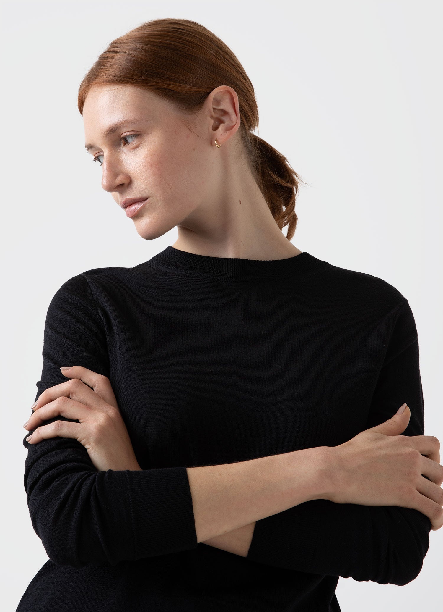 Merino Silk Crew Neck jumper - 1