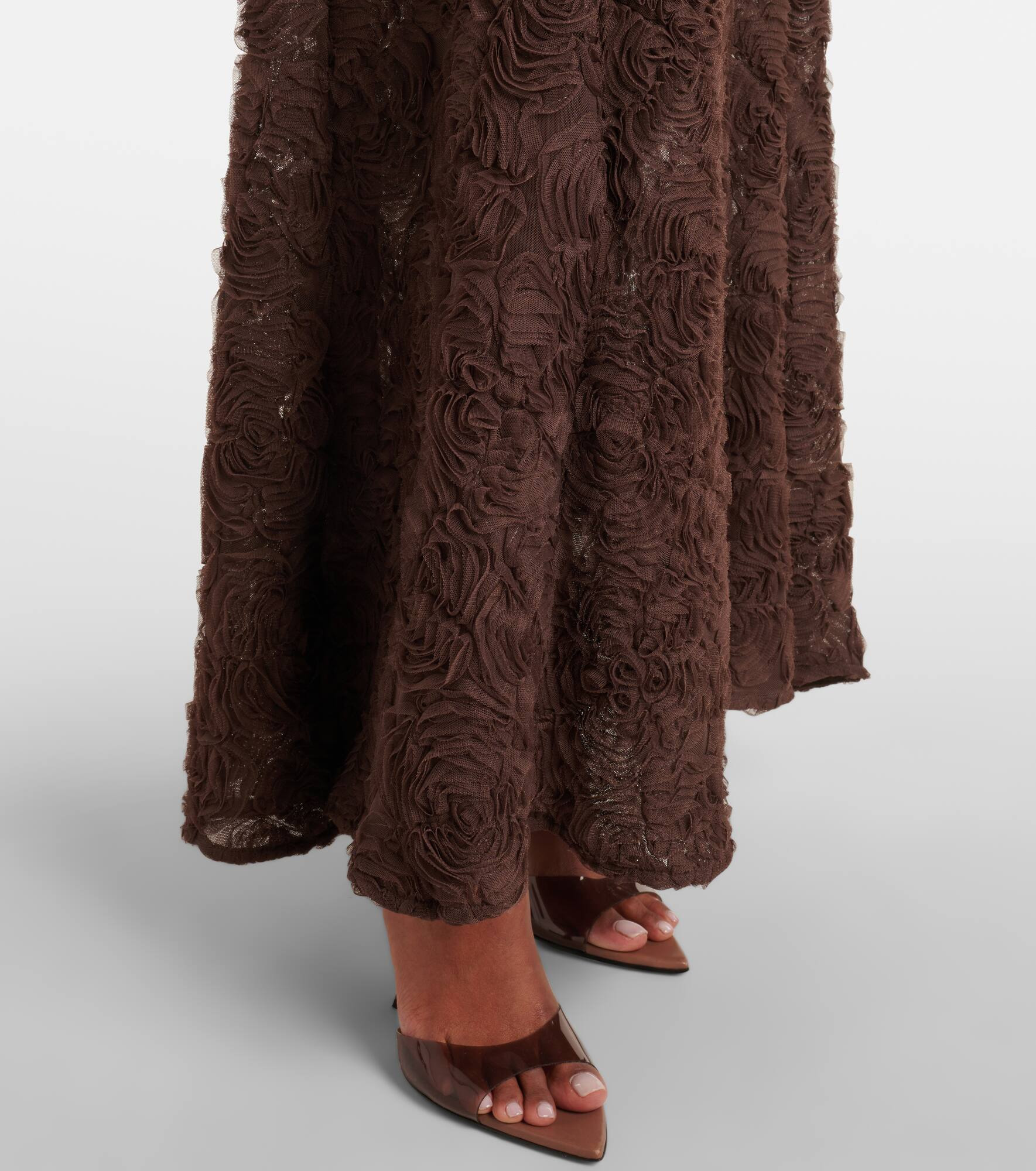 Crêpe maxi dress - 5