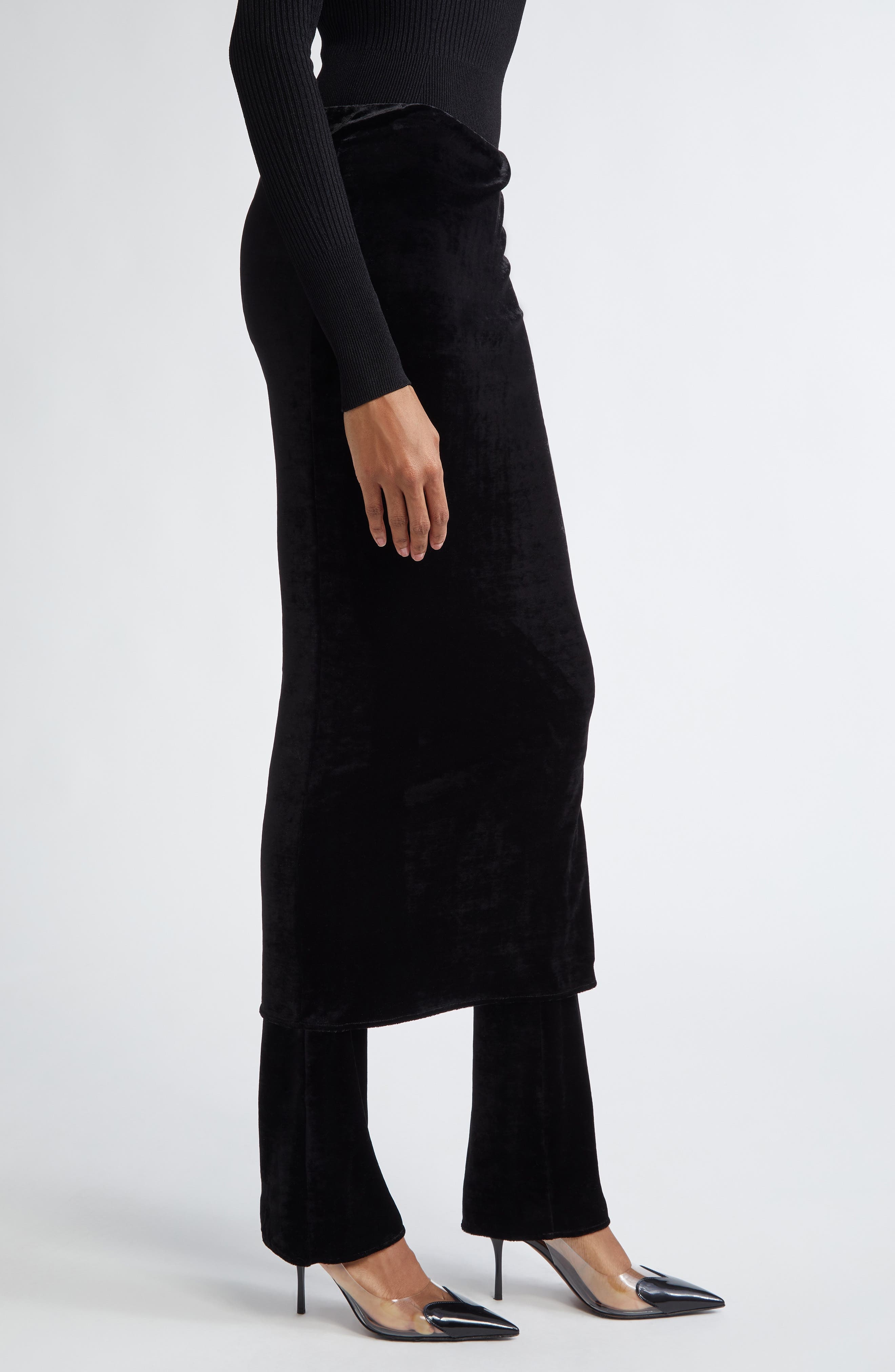 Alaïa Skirt Pants in Noir Alaia at Nordstrom - 4
