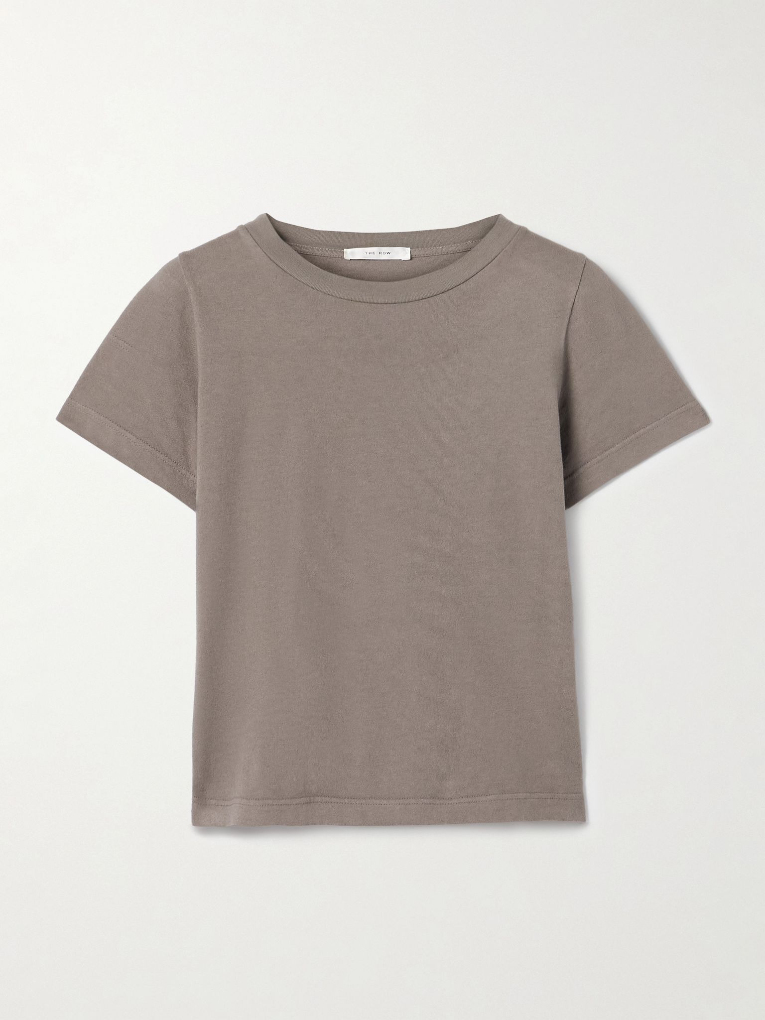 Tori cotton-jersey T-shirt Taupe - 1