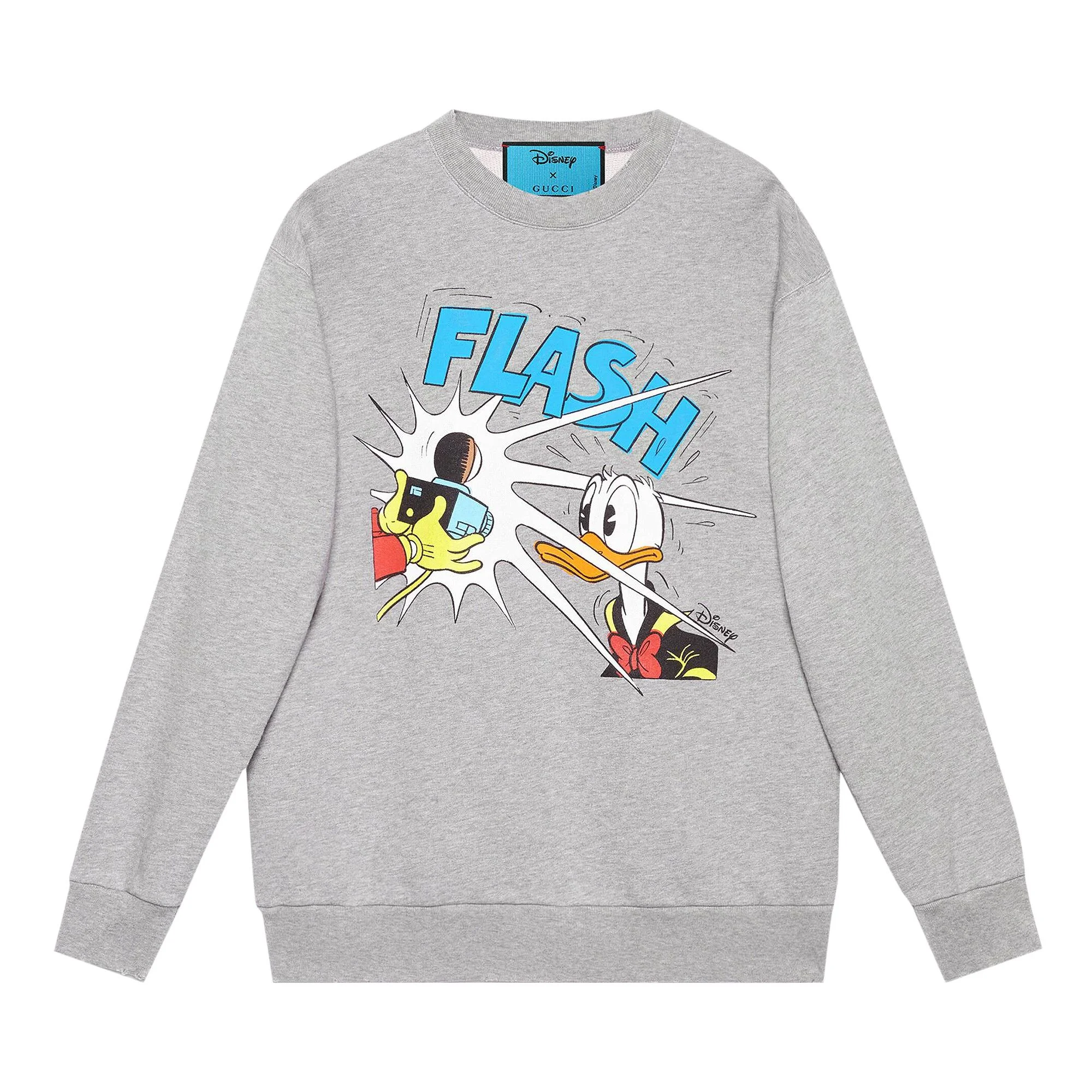Gucci x Disney Donald Duck Sweatshirt 'Grey Melange' - 1