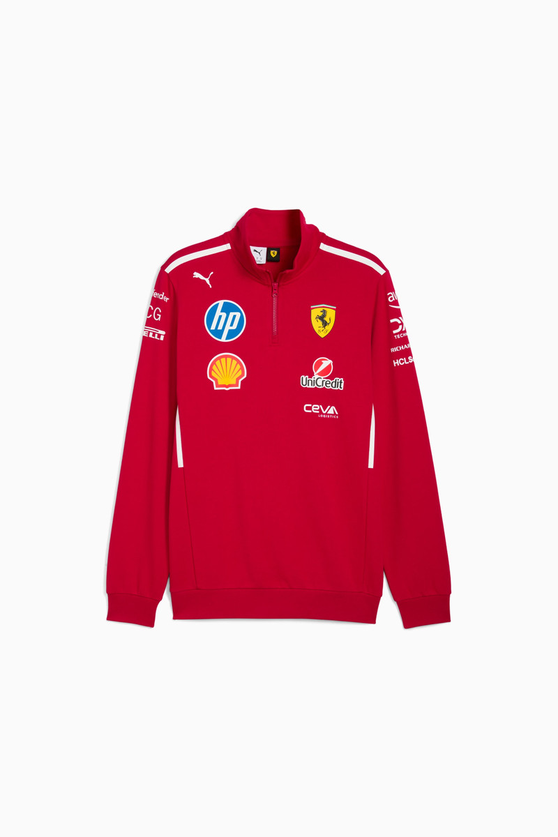Scuderia Ferrari Team Men's Half-Zip Motorsport Sweatshirt 1