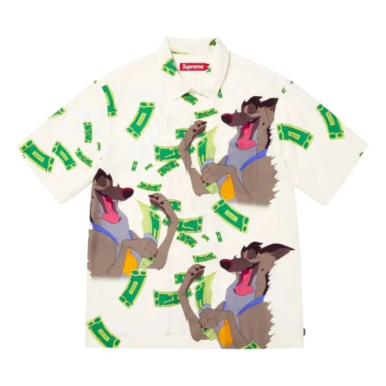 Supreme All Dogs Go To Heaven Short-Sleeve Shirt 'White' FW25S39-WHITE - 1