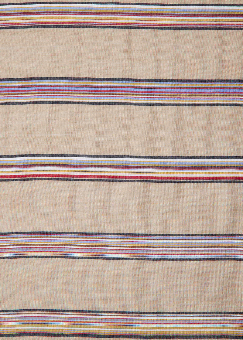 Women's Broken 'Signature Stripe' Silk-Blend Scarf 4