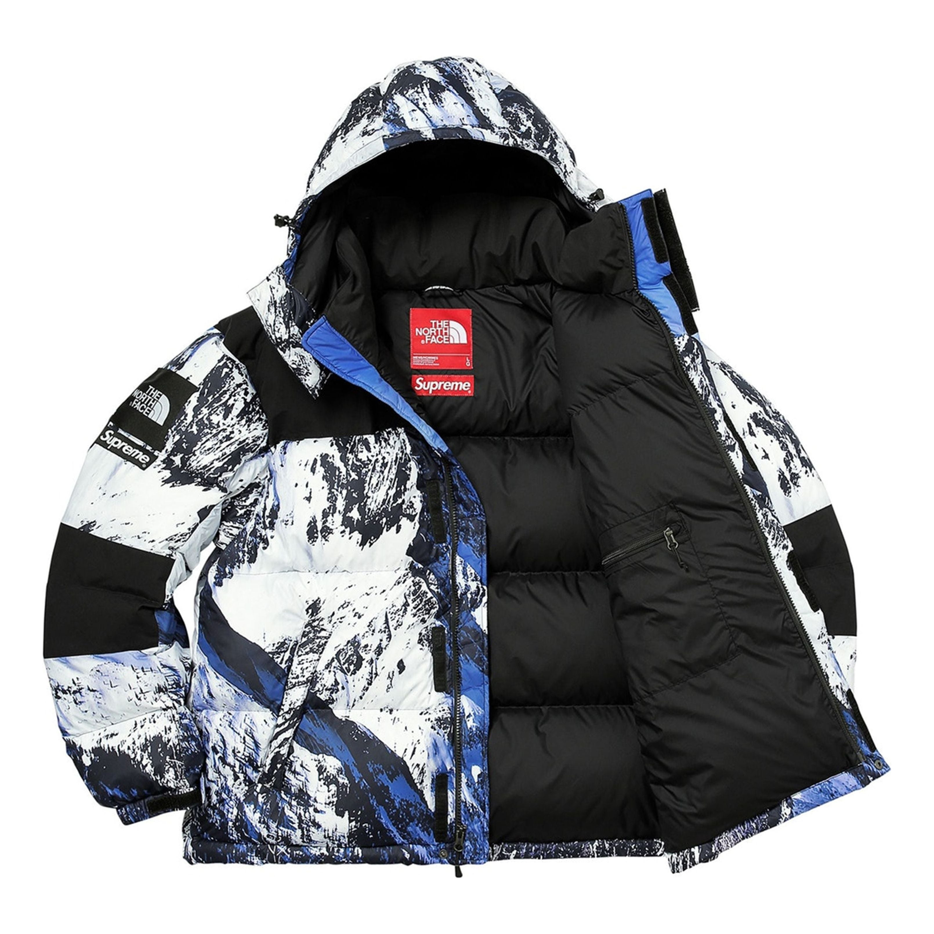 Supreme x The North Face Mountain Baltoro 700 Fill Down Jacket 'White Blue Black' SUP-SS18-599 - 3