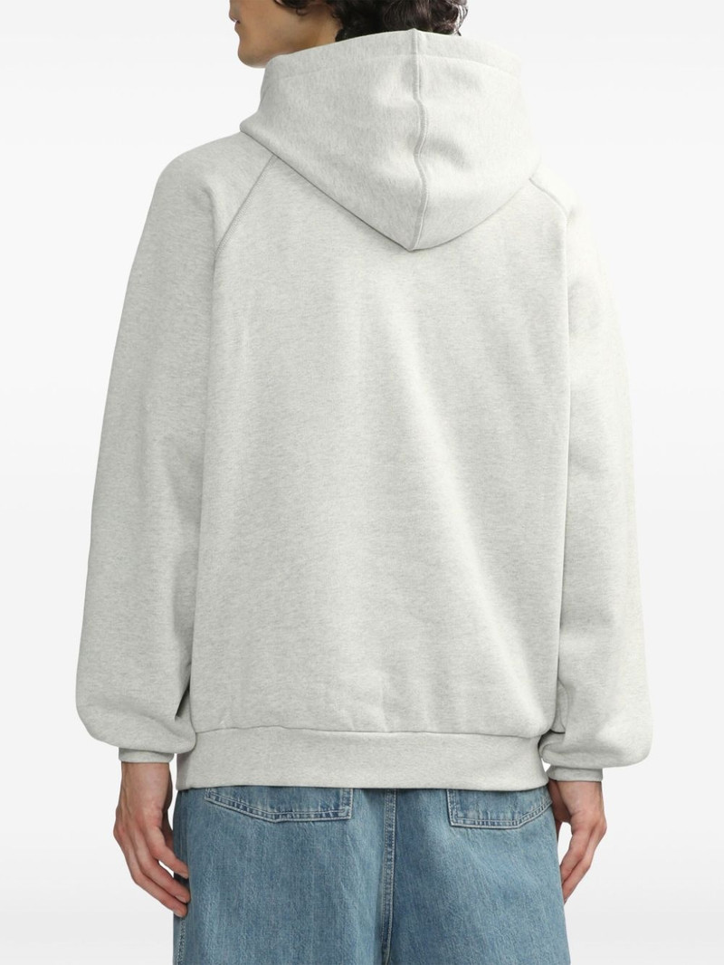 logo-embroidered hoodie 4